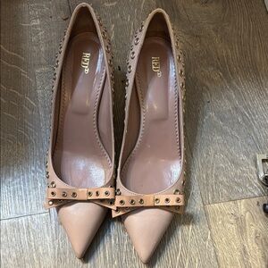 Pink Studded Blush Heels